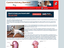 Tablet Screenshot of caninekidneydisease.net